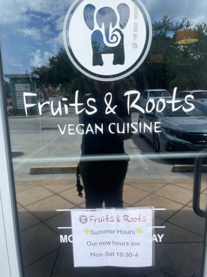Summer hours 2025 10:30-4 at Fruits & Roots in Stuart