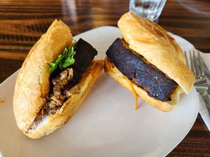 Tofu bahn mi at Fruits & Roots in Stuart