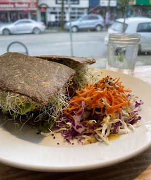 Raw sandwich foreva  at Eternal Abundance in Vancouver