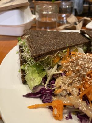Raw sandwich   at Eternal Abundance in Vancouver