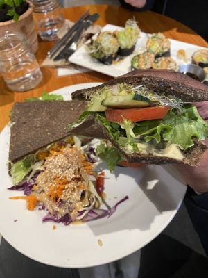 Raw sandwich  at Eternal Abundance in Vancouver