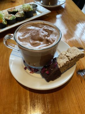 Rosy Qi hot chocolate 💓 💓 💓  at Eternal Abundance in Vancouver