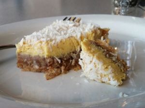 Raw lemon bar. Yum! at Eternal Abundance in Vancouver