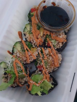 Kimchi roll at Eternal Abundance in Vancouver