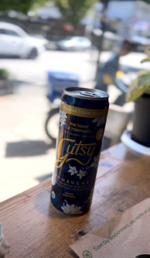 Ginger kombucha was just ok  at Eternal Abundance in Vancouver