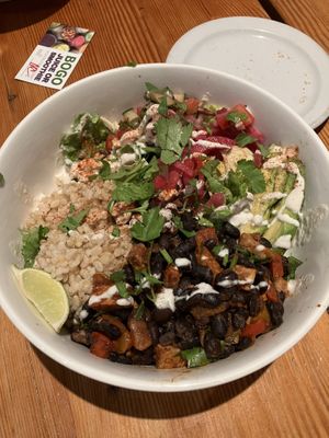 Burrito bowl   at Eternal Abundance in Vancouver
