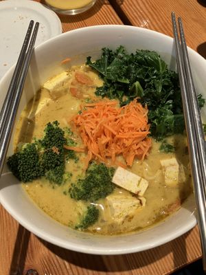 Turmeric soup  at Eternal Abundance in Vancouver