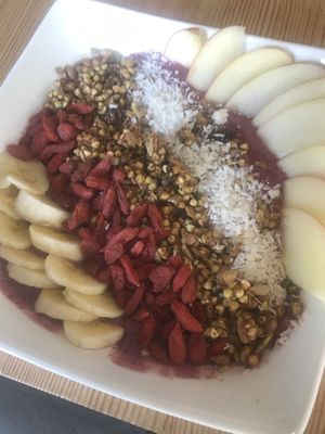 Smoothie bowl  at Eternal Abundance in Vancouver