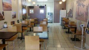 inside seating at Hare Krishna Food For Life in Fortitude Valley