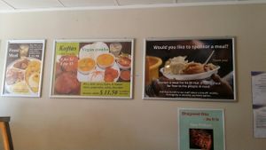 menu board at Hare Krishna Food For Life in Fortitude Valley