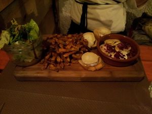 Some of the plates photographed here might contain meat products, I photographed other tables' meals to give an idea for your (still) meat loving friends... at Le Bourgeon in Montpellier