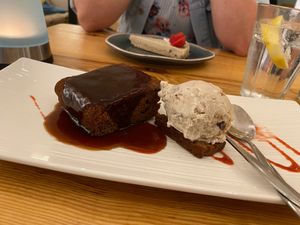 Sticky toffee cake  at Bindicafe in Amersfoort