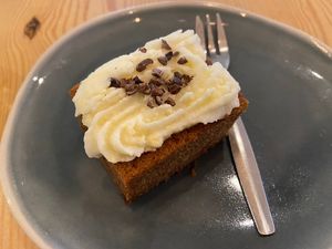 Carrot cake at Bindicafe in Amersfoort