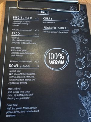 Good menu at Bindicafe in Amersfoort