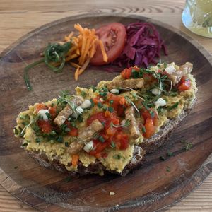 Spicy corn sandwich   at Bindicafe in Amersfoort