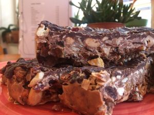 chocolate nut bar  at Bindicafe in Amersfoort