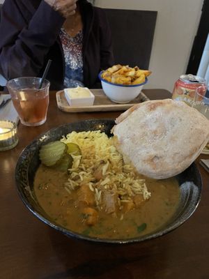 Lentil curry  at Bindicafe in Amersfoort