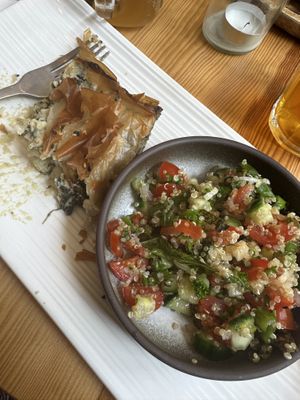 Spina kopita, the salad was amazing!  at Bindicafe in Amersfoort