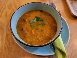 Moroccon lentils soup at Bindicafe in Amersfoort