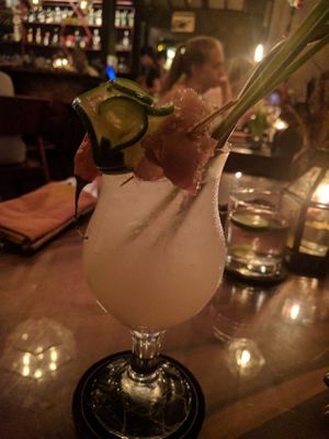 Lemongrass, chilli and ginger cocktail  at Kismet Bar & Kitchen  in Ubud