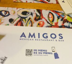 Amigos QR code for the menu at Amigos in Skopje