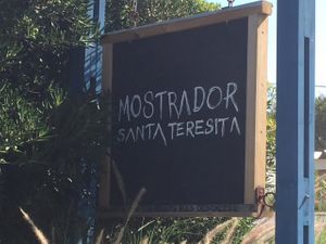 Sign at Mostrador Santa Teresita in Jose Ignacio
