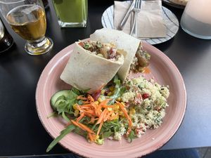 Hummus Nanoosh wrap   at Nanoosh in Berlin