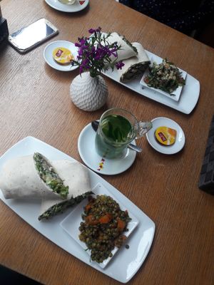 Vegan wraps at Nanoosh in Berlin