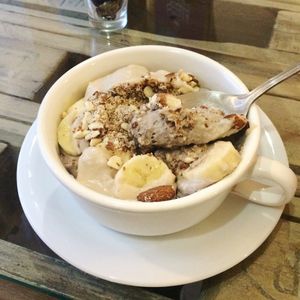 Raw coconut yoghurt 105czk at Sweet Secret of Raw in Prague