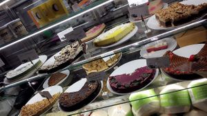 raw cake assortement  at Sweet Secret of Raw in Prague