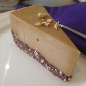 Raw peanut cake;) at Sweet Secret of Raw in Prague