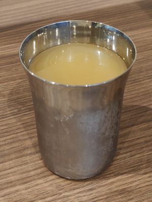 cordial drink at Annalakshmi Restaurant in Central Singapore