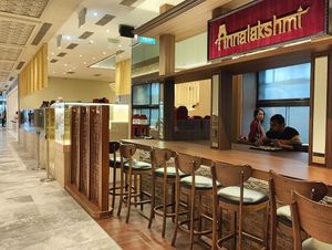 Entrance at Annalakshmi Restaurant in Central Singapore