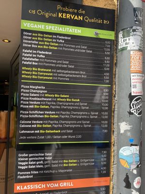 Vegan offer at Kervan in Konstanz