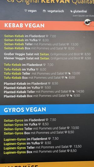 Menu 2022 at Kervan in Konstanz