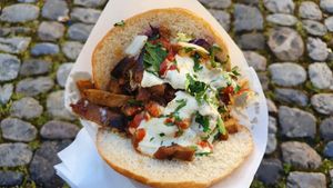 Lupin bean meat at Kervan in Konstanz