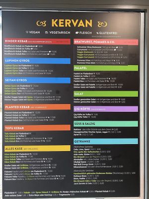 Menu Oct 2025 at Kervan in Konstanz