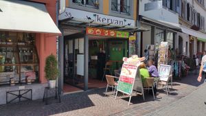 Outdoor seating at Kervan in Konstanz