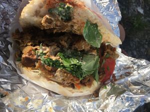 Tasty Seitan Döner (6€) at Kervan in Konstanz