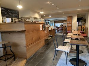 Cafe Phalam interior at Phalam Cafe in Kyoto