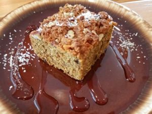 carrot coconut cake at Phalam Cafe in Kyoto