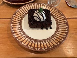Brownie at Phalam Cafe in Kyoto