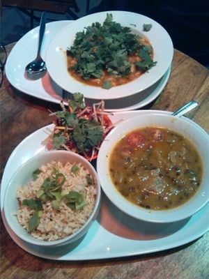 White beans & Thai black lentils  at Market - Dizengoff in Tel Aviv