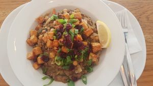 Indian Masala dish at Market - Dizengoff in Tel Aviv