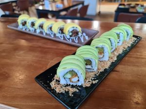 Avocado and Mango Roll Sushi at nomVnom Bistro - Clarke Quay in Central Singapore