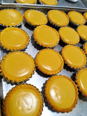 Vegan Egg Tarts on Saturday only at nomVnom Bistro - Clarke Quay in Central Singapore