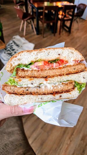 Rocket Tower soy burger at nomVnom Bistro - Clarke Quay in Central Singapore