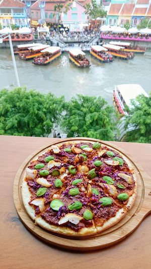 sambal petai pizza at nomVnom Bistro - Clarke Quay in Central Singapore