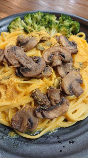 creamy pumpkin linguine at nomVnom Bistro - Clarke Quay in Central Singapore