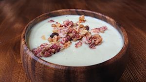 soy avocado smoothie at nomVnom Bistro - Clarke Quay in Central Singapore